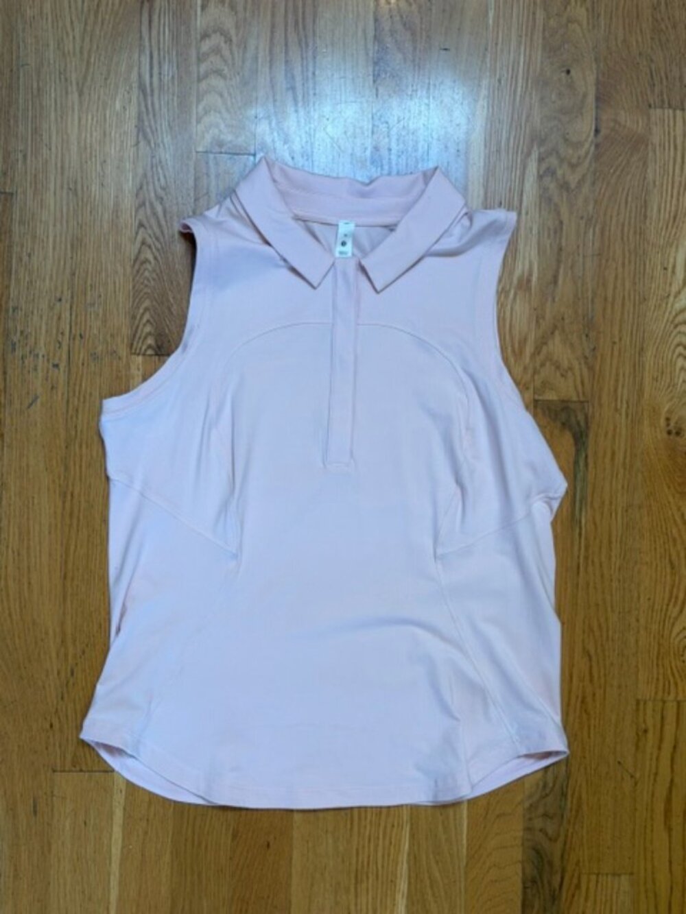 LULULEMON Quick Drying Sleeveless Polo Size 10 Flush Pink - Picture 12 of 12